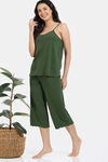 Zivame 2 Mile Fashion Knit Poly Capri Set - Rifle Green — thumbnail 3